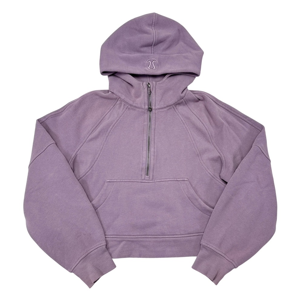 Lululemon Scuba Oversized Half Zip Hoodie Sweatshirt Sz XS / S Purple Athleisure